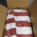 Pcinfuns Outdoor Seat Cushions,19"x19"x5" Thick Fill Tufted Cushions with Round Corner Patio Chair Pads,Water-Resistant Chair Cushion,Red White,Set of 2
