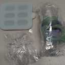 2 Pack Silicone Baby Fruit Feeder with Mini Freezer Tray, Breastmilk Popsicle Molds for Baby Teething Relief, Fresh Food Feeder for Safe Infant Self Feeding, Extra Food Pouches (Blue/Green)