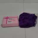 LOSMOEER Dark Purple Wig with Bangs Short Wavy Wigs for Women Shoulder Length Curly Bob Wigs Heat Resistant Synthetic Wigs for Halloween Cosplay Daily Party Use (14 Inch)