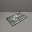 Saro Lifestyle Modern Embroidered Design Table Runner, Aqua, 16" x 70"