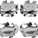 4pcs 9596007 9595152 20 inch Wheel Center Caps for 2007-2014 Chevy Tahoe Suburban Avalanche Silverado LTZ LS LT, Hubcaps Cover for 5-Spoke Wheel Rims # 909019