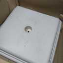 US Weight 40 Pound Umbrella Base - Weighted Umbrella base For Use With Patio Table  Heavy Duty Base- Made in the USA (White)