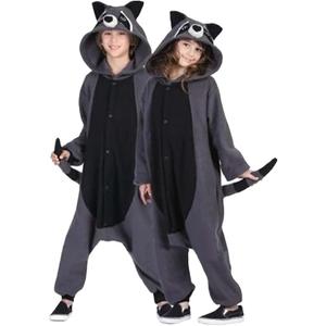 Lifeye Unisex Gray Raccoon Pajamas Adult Animal Cosplay Costume, XS