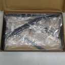 4 Pack L16 x H 10" Black Heavy Duty Shelf Brackets with Screws Metal Shelf Brackets Shelf Support Angle Brackets for Shelves L Brackets Heavy Duty Floating Shelf