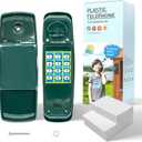 HAPPYPIE Toy Phone for Kids Swing Set Phone Pretend Phones and Learning Education Phone Plastic Telephone Creative Children Play Phone for Toddlers Baby Cell Phone Playhouse Phone (Green)
