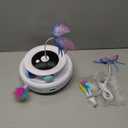 ORSDA Cat Toy, 3-in-1 Automatic Interactive Electronic Moving Ambush Feather, Fluttering Butterfly, Track Balls, USB Rechargeable Powered Smart Indoor Exercise Kicker (White)