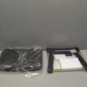 Foot Stool Ottoman Foot Rest Under Desk,Small Stool for Living Room, Bedroom and Kitchen (Black Legs - Black Stool Surface)