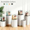 Gold Desk Organizer, 4-Tier Metal Paper Organizer for Desk with Vertical File Holder, Office Accessories and Desktop Storage for Office Supplies (Gold)