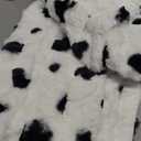 PLUUSHUU Faux Rabbit Fur Bubble Blanket, Fluffy Fuzzy Warm Throw Blanket for Couch, Soft Cozy Shaggy Plush Furry Blanket, Luxury Decorative Gifts for Sofa Bedroom Living Room, 60x50inch (Cow Color)