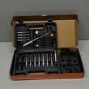 BESTNULE Punch Set, Pin Punches, Punch Tool, Roll Pin Punch Set, Made of High Quality Metal Material Including Punches and Hammer, Mechanical Repair Tool, with Organizer Storage Box (with Bench Block)