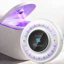 NUTICT Toilet UVC Light Sanitizer for Shared Bathroom, 6 UV-C LEDs, Auto Sanitization in 3 Minutes, 2000mAh Rechargeable Battery, Easy to Use Toilet Lid UV Light for Home Hotel Guest Room, White