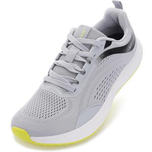 WHITIN Men's Zero Drop Running Shoes + Wide Toe Box (9.5 Wide, Light Grey)