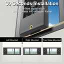 15.7-17.7 Inch Vertical Window Fan for Sliding Windows Exhaust Only, 15.7-17.7in / 40-45cm