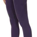 THE GYM PEOPLE Thick High Waist Yoga Pants with Pockets, Tummy Control Workout Running Yoga Leggings for Women (Purple, M)