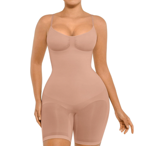 FeelinGirl Shapewear Bodysuit Tummy Control Seamless Sculpting Hip Enhancer Body Shaper for Women,M/L