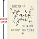 3 x Hongshan Funny Thank You Card, Thank You Card for Men Women, Thank You Gifts Card for Teacher Boss, Happy Appreciation Card for Him Her