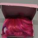 Miuric Wigs with Bangs for Women Colored Short Bob Wavy Wig Colorful Hot Pink Crazy Party Neon Wig Shoulder Length Synthetic for Halloween Girl Cosplay Costume 14 Inches