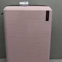 American Tourister Stratum XLT Expandable Hardside Luggage with Spinner Wheels, Pink Blush, Checked-Medium 24-Inch