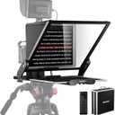 NEEWER Teleprompter X17 II with RT113 Remote/APP Control, 17" HD Beamsplitter All Metal Frame Upgraded Camera Mount QR Plate Compatible with Manfrotto 501PL iPad iPhone, Max Load 44.1Ib, Assembly Free