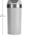 Umbra Venti Kitchen Trash Can with Swing Top Lid, Large 16-Gallon (62 L) Capacity, Grey