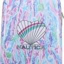 NAUTICA Kids Luggage - 18" Airline Approved Rolling Hardside Upright Carry-on Suitcase with Wheels (Pastel Shell)