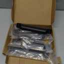  5 Pack 5 inch(128mm) Matte Black Kitchen Cabinet Handles Cabinet Cup Pulls Black Drawer Cup Pulls Kitchen Cabinet Hardware