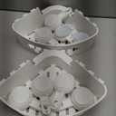 LEVERLOC Corner Shower Caddy Suction Cup, shower shelves suction cup, 2 Pack Basket Powerful Bathroom, Waterproof & Oil-proof Organizer for Kitchen, No-Drilling Removable