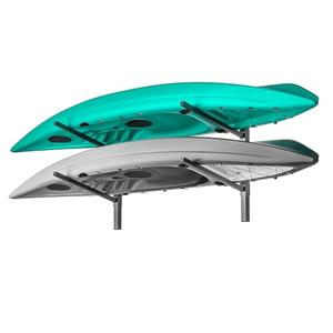EVERHANGER Wall Mounted Kayak Storage Rack, Adjustable Holder for 2 Kayaks