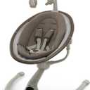 Maxi-Cosi Cassia Smart Baby Swing for Infants, Portable Foldable Swing with Music, 360 Rotation, 5 Speeds, 12 Melodies, EcoCare Fabric, Auto Motion Sensor, 2 Reclines, Truffle