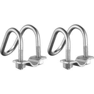6 Pcs Cross-Connector Pipe Clip Galvanized Steel Cross Pipe Clamp Cross Tube Buckle Fits Pipes OD 1" and 1 1/4"