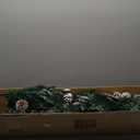 6 ft. Unlit Snowy PVC Slim Artificial Christmas Tree w/Pine Cones