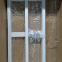 Fixed Window Safety Guard 14”x 38” *2 Pack Adjustable Width Prevents Accidental Falls, Non-Egress, Tamper Resistant Screws Included, White