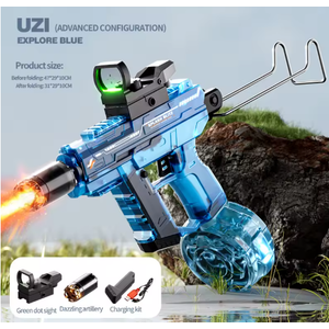 New UZI Water Gun Toy Outdoor Water Play Adult And Children Shooting Game Light High Pressure Water Gun Summer Toy