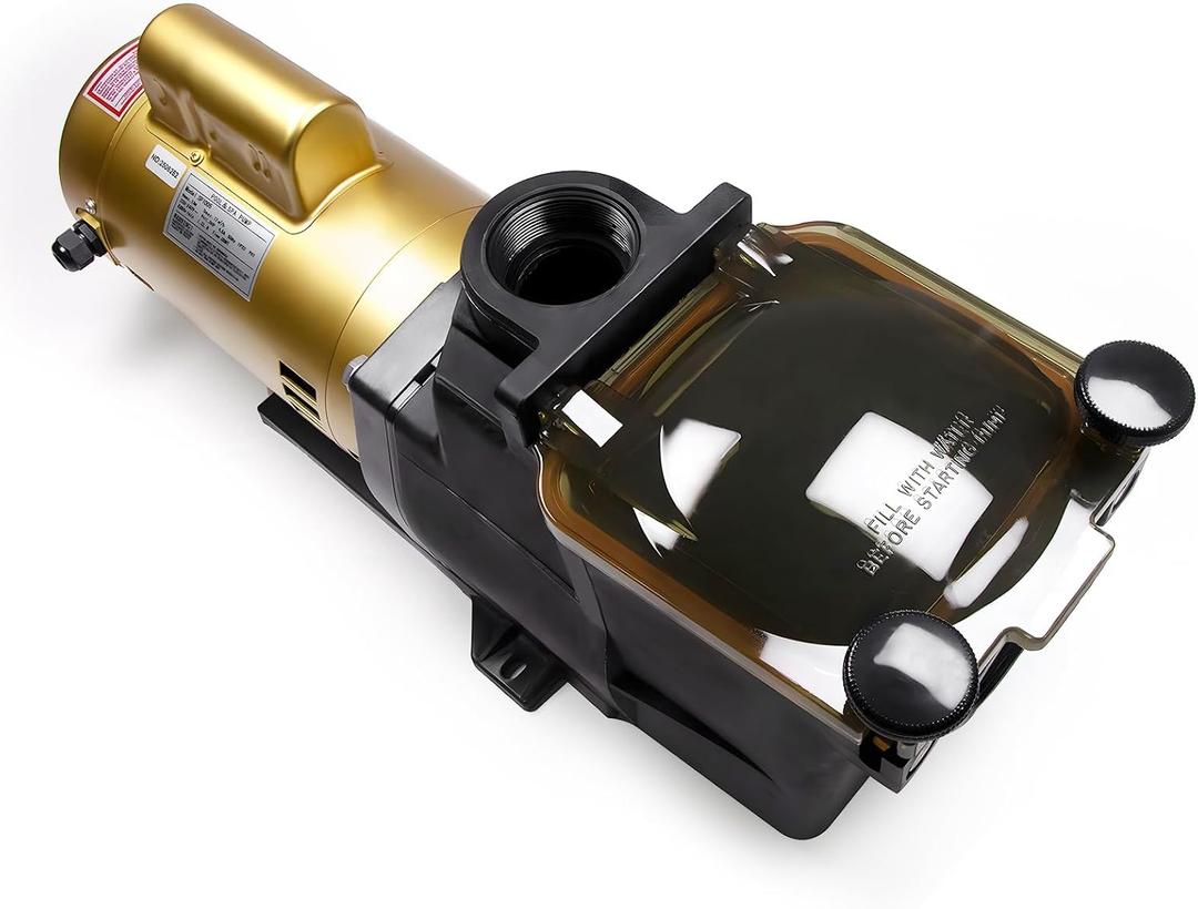 W3SP2607X10 Super Pump Pool Pump 230V, 1 HP 50Hz High Speed Pool Pump, Single Speed Replacement for SP2607X10, Fits all In-Ground Pool or Spas