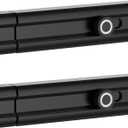 Slide Lock, Security Barrel Slide Bolt Latch, Heavy Duty Gate Hardware for Flush or Recessed Doors and Gates (Black-2Pcs, 6Inch)