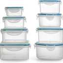1790 Plastic Food Storage Containers with Lids for use in Freezer Safe Food Storage Container Set and Large Food Storage Containers with Lids (16 piece Food Containers)