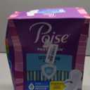 Poise Ultra Thin Incontinence Pads with Wings & Postpartum Incontinence Pads, 4 Drop Moderate Absorbency, Regular Length, 54 Count