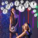54 Pcs Mini Silver Disco Balls - Hanging Mirror Ornaments for Party, Wedding, Christmas Supplies