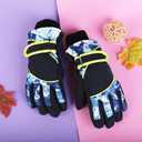 FGSS Winter-Warm Ski-Gloves for Kids - Boys Girls Windproof Snowboard Gloves Anti-Slip Cycling Mittens Cold Weather 4-7 Y