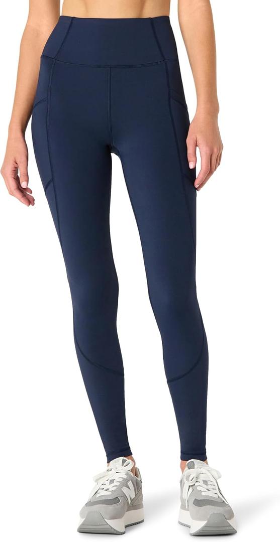 Amazon Essentials Women's Active Total Train Gym Workout Leggings (X-Large, Navy)