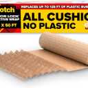 Scotch Cushion Lock Protective Wrap, 12 in x 50 ft, Sustainable Packaging Solution for Packing, Shipping and Moving, No Scissors or Tape Needed, Great Alternative to Bubble Cushion Wrap (PCW-1250)