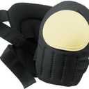 Custom LeathercraftV230 Stitched Plastic Cap Swivel Kneepads, Black/White