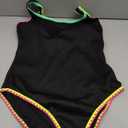 Popvil Women's One Piece Swimsuits Tummy Control -Slimming Bathing Suit Neon 1 Piece Beach Outfit Sexy Sport Swim Suits L