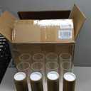 12-Pack Glass Hurricane Candle Holders - 13.78" Tall Clear Open-Ended Cylinders for Pillar Candles - Includes 2.36" Taper Candlestick Holders - Wedding, Event & Home Decor Centerpieces