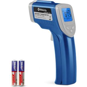 Etekcity Infrared Thermometer Upgrade 774, Heat Temperature Temp Gun for Cooking, Laser IR Surface Tool for Pizza, Griddle, Grill, HVAC, Engine, Accessories, -58F to 842F, Blue
