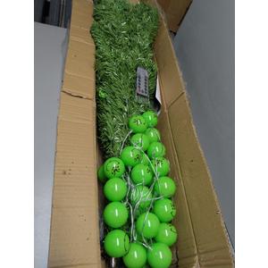 8ft Christmas Tree with Grinch Balls