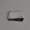 15 Pack Blank Cotton Canvas DIY Craft Zipper Bags Pouches Pencil Case for Makeup Cosmetic Toiletry Stationary Storage