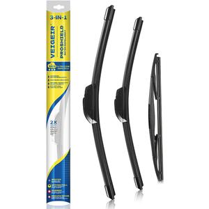 3 Pack Windshield Wiper Blades Compatible With Honda CRV CR-V 2007 2008 2009 2010 2011 Original Factory Quality Front Rear Wipers Blade Set for My Car - 26" 16" 14"