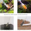 AREPK Compact Aquarium Siphon Vacuum and Water Changer Kit with Cleaning Brush. Perfect for Simultaneous Water Changing and Cleaning in Small Fish Tanks. Gravel and Sand Cleaning.