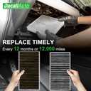 Cabin Air Filter Set Fits for Mercedes 2016-2019 GLE400 GLE350 GLE550e GLE43/GLE63 AMG; 2012-2015 ML350; 2017-2019 GLS450 GLS550; 2013-2016 GL450 GL550 GL63; Replace 1668300318 1668300218
